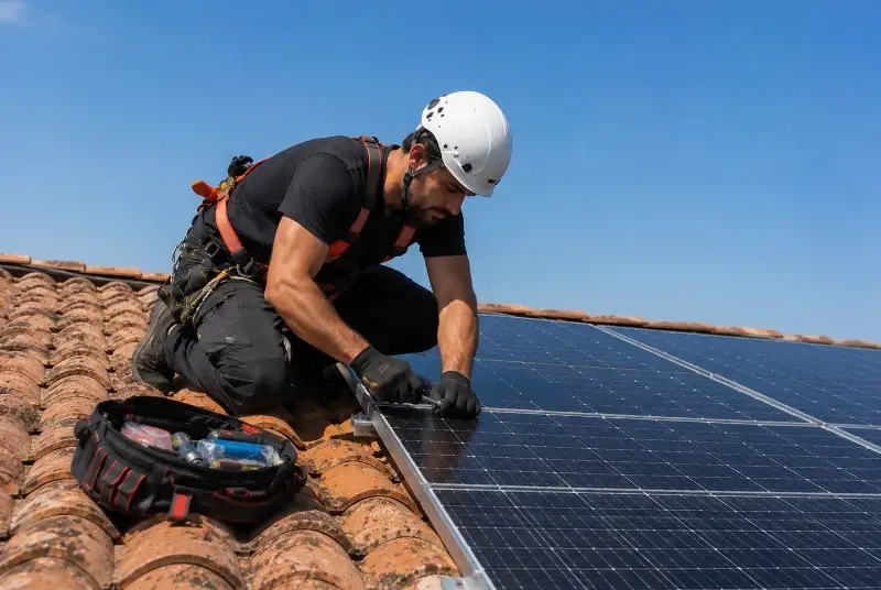 Maintenance et monitoring de panneaux solaires à Massaguel
